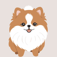 Cute Dog vector illustration for children