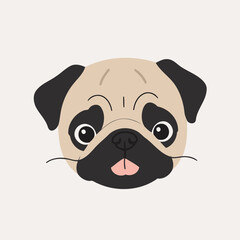 Cute Dog for kids books vector illustration