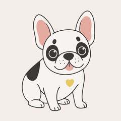 Cute Dog for toddlers vector illustration