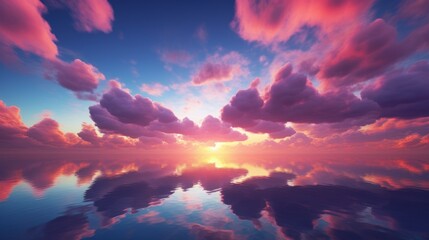 clouds and pink sky,sweet sky,Light pink clouds in sunset blue sky. Pastel colors of clouds, sunrise sundown natural background