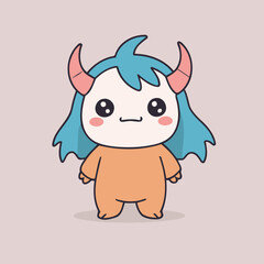 Cute Monster for toddlers' playful adventures vector illustration