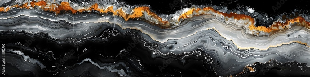 Poster captivating marble texture backdrop with dramatic monochromatic swirls and elegant curves
