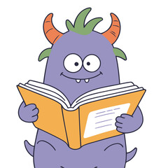 Vector illustration of an endearing Monster for kids' bedtime stories