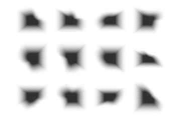 Halftone Hexagon Pattern, Reprographic Technique for Simulating Background Set Minimal Style Dynamic Wallpaper