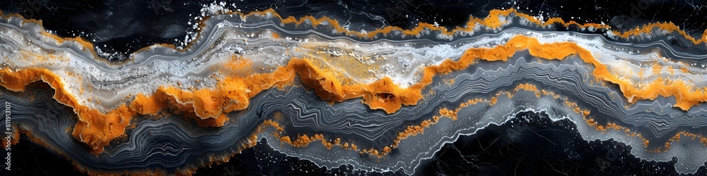 Poster captivating black marble texture with swirling patterns and dynamic energy for luxury interior desig