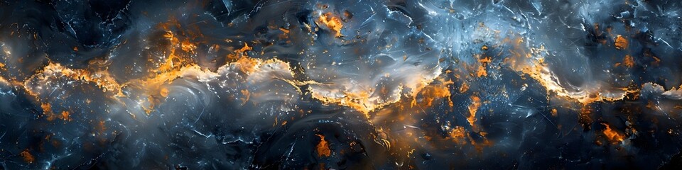 Dramatic Swirling Marble Texture Background with Fiery Abstract Patterns and Dynamic Energy