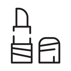 Fototapeta premium Beauty Lipstick Makeup Line Icon