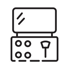 Eye Kit Makeup Line Icon