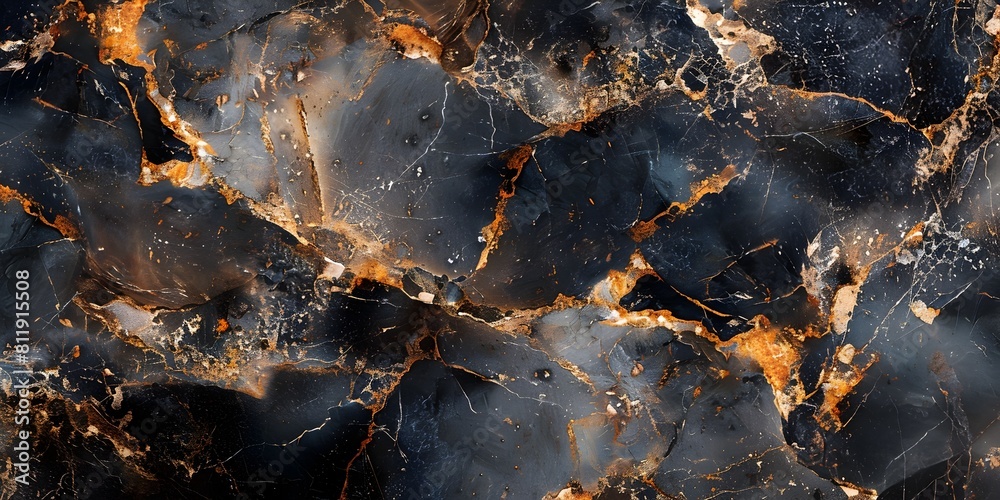 Leinwandbilder mesmerizing marble texture:a captivating blend of dark elegance and dynamic patterns