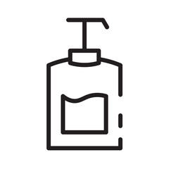 Lotion Makeup Soap Line Icon