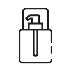 Obraz premium Makeup Perfume Spray Line Icon