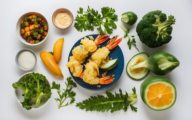 Tempura shrimp and vegetables