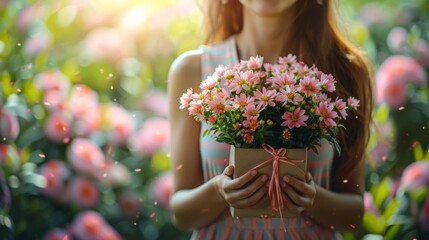 Obraz premium Happy Holiday of Mother's Day .