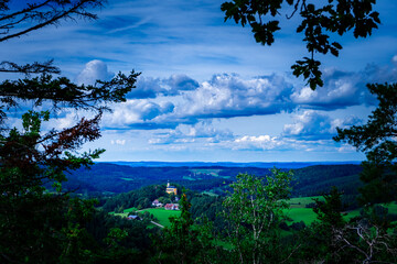 Obraz premium Hiking Tour on the Semmelberg in the Bavarian Forests