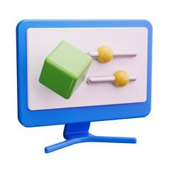 adjust 3d render icon