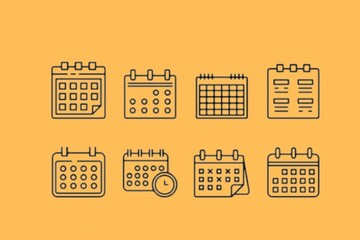 calendar set icon 2024