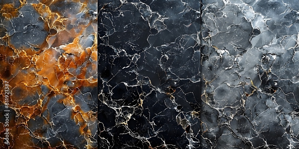 Poster Stunning Black and White Marble Textured Background with Intricate Swirling Patterns and Elegant Contrast for High-End Branding and Advertising