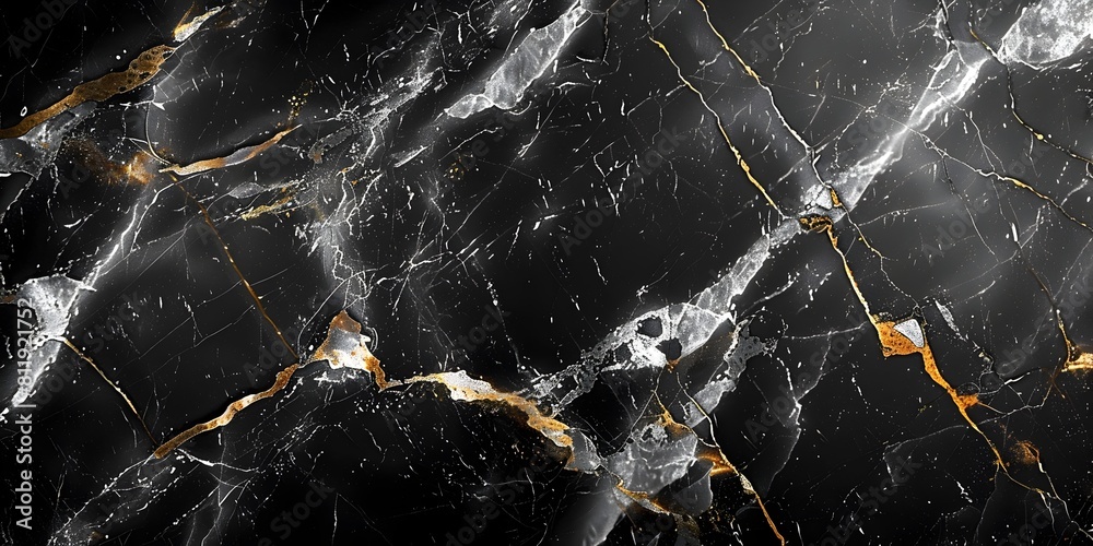 Poster Captivating Monochrome Marble Texture with Intricate Patterns and Veined Designs for Elegant Backgrounds