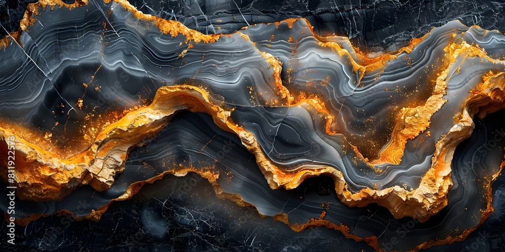 Aufkleber mesmerizing marble swirls of ethereal elegance:a captivating natural backdrop for expressions and hi