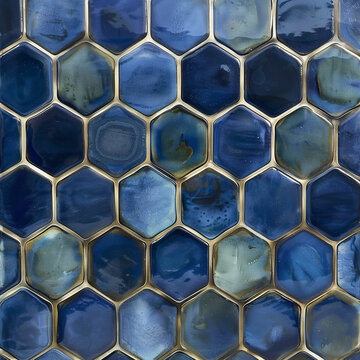 Indigo and Olive Honeycomb Lattice Web: Deep and Natural