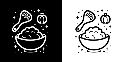 Cooking icon. Cook. Food icon. Cooking utensil icon. Kitchen tool icon. Black icon. Silhouette icon.
