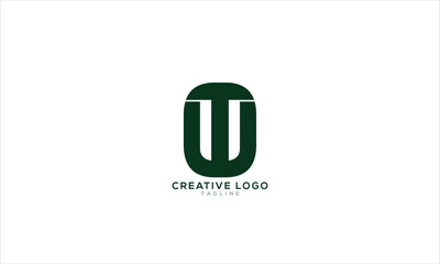 UT TU OT TO  Abstract initial monogram letter alphabet logo design