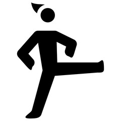 yoga solid icon