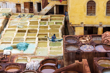 tanneries of Fez, Morocco