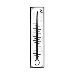 thermometer isolated on white