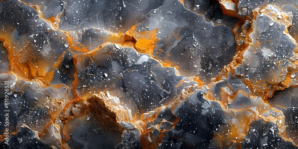 Aufkleber Dynamic Black Marble Textured Background with Intricate Patterns and Organic Formations Ideal for Luxury Branding and Premium Design Concepts