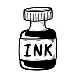Sketch illustration of ink