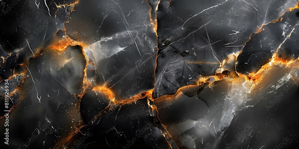 Aufkleber striking black marble textured background with dramatic lighting and moody tones for premium design 
