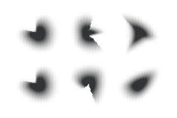 Halftone Hexagon Pattern, Reprographic Technique for Simulating Background Set Minimal Style Dynamic Wallpaper