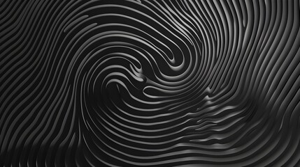 Mesmerizing Monochrome Spiral:A Dynamic Optical Illusion of Minimalist Design