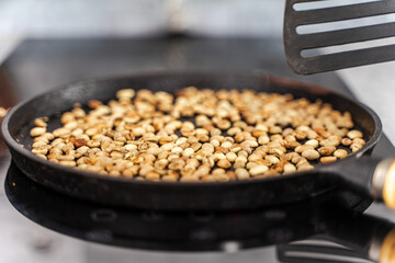 The most delicious coffee is obtained by roasting coffee beans in a frying pan on the stove. Coffee...