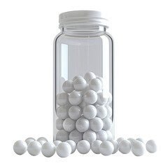 pills in glass jar