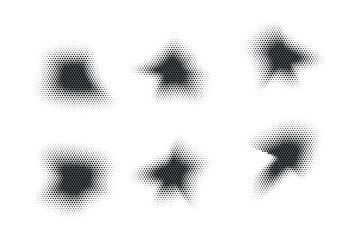 Halftone Hexagon Pattern, Reprographic Technique for Simulating Background Set Minimal Style Dynamic Wallpaper