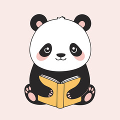 Cute Panda for toddlers' playful adventures vector illustration