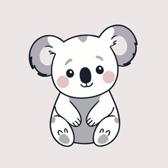 Cute vector illustration of a Koala for kids