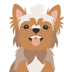 Cute Dog for children book vector illustration