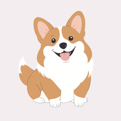 Cute Dog for children's bedtime stories vector illustration