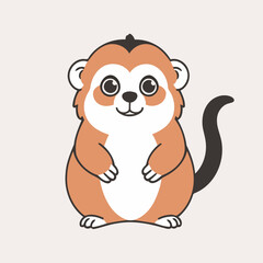 Obraz premium Cute Animal vector illustration for kids' adventure tales
