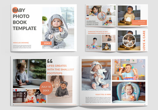 Baby Photobook Album Layout