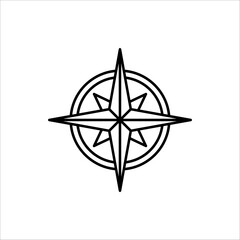 Compass icon. Vector compass icons. isolated on white background