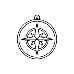 Compass icon. Vector compass icons. isolated on white background