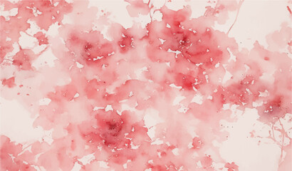 Vibrant Watercolor Painting Abstract Brush Texture With Splashes Pink And White Design Background