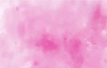 Abstract pink watercolor background. Soft pastel water color paper texture. Light paint brush pattern. Watercolour splash background