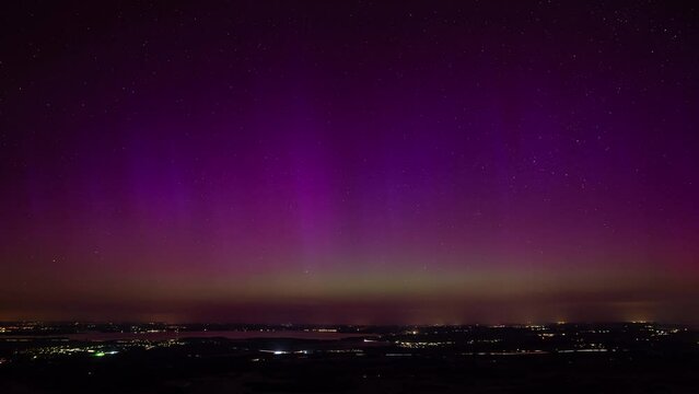 Aurora, Polarlichter am Alpenrand in Bayern