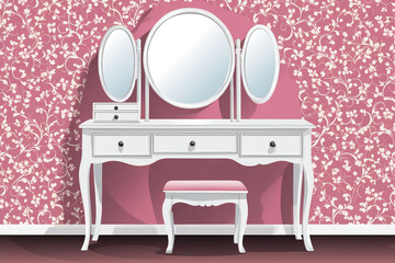 dressing table vector