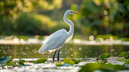 Naklejka premium Great Egret